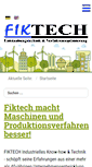 Mobile Screenshot of fiktech.de