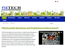 Tablet Screenshot of fiktech.de